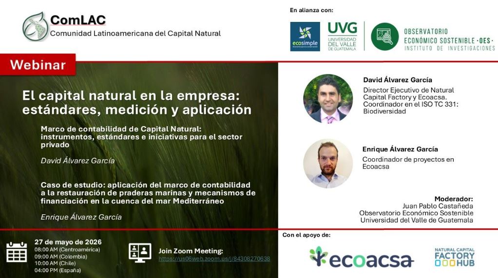 ARTEMIS at the Latin Natural Capital Community Webinar